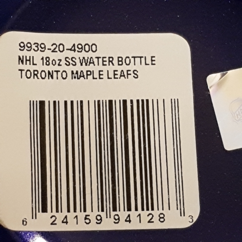 Toronto Maple Leafs 18oz metal water bottle - Picture 4 of 4